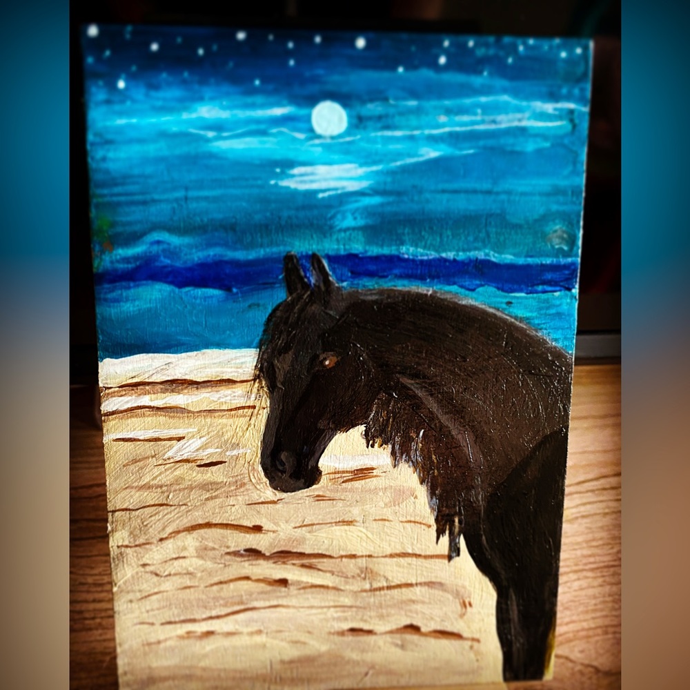 5”x7” Horse Painting.